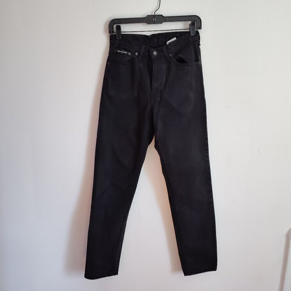 Ladies SZ 6R Vintage DKNY Black High-Rise Tapered Leg Jean